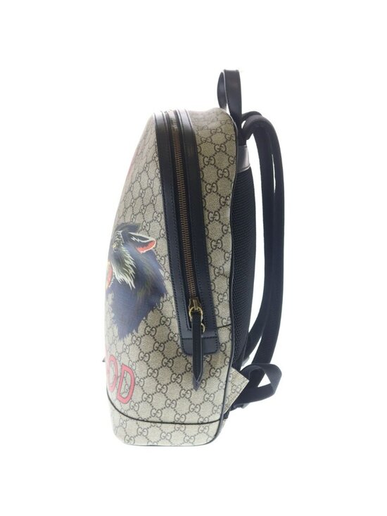 Gucci GG Supreme Wolf Xxv Hollywood Backpack